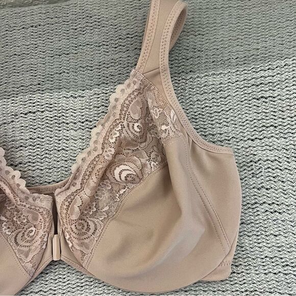 Glamorise WonderWire Front-Closure Bra Lot of 3 Tan Size 38DD - Picture 6 of 15